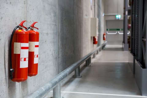 Utilisation d'extincteur